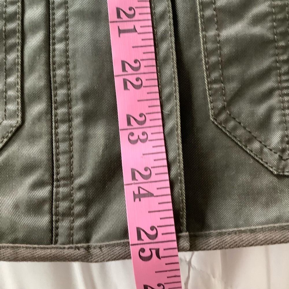 J Crew Utility Jacket Womens XS Twill Brown Pockets Snaps Zip Cotton - Picture 7 of 8